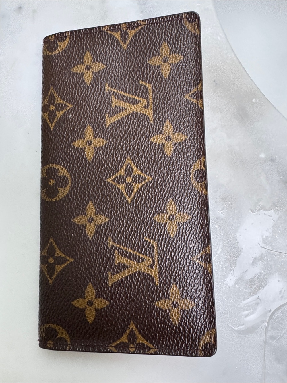 Authentic Louis Vuitton unisex Brown Monogram Bifold wallet/checkbook holder